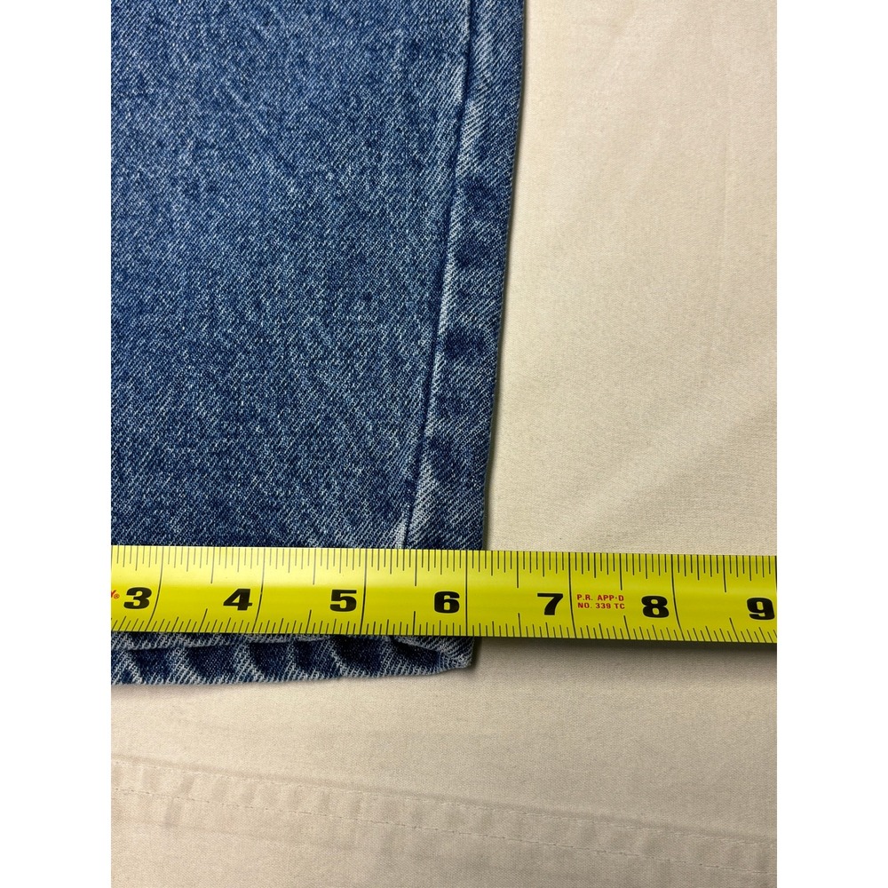 NWOT Vintage 90/80s Guess Jeans 12 Medium Wash Straight Leg Denim USA 24x28 - Picture 14 of 14